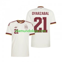 Camisola Espanha Mikel Oyarzabal 21 Homem Equipamento Segundo Copa do Mundo 2026 Manga Curta